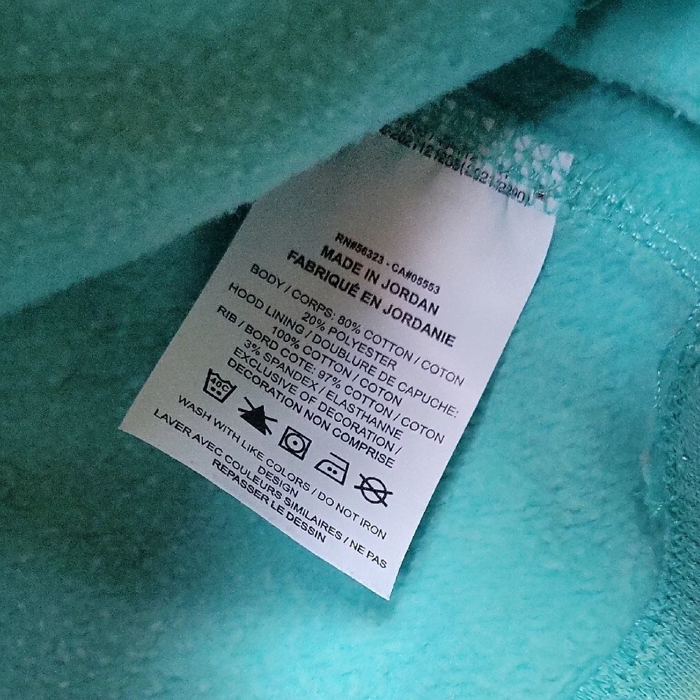 Nike Kids Turquoise Pullover Hoodie Sweatshrit Size Medium Casual Athletic